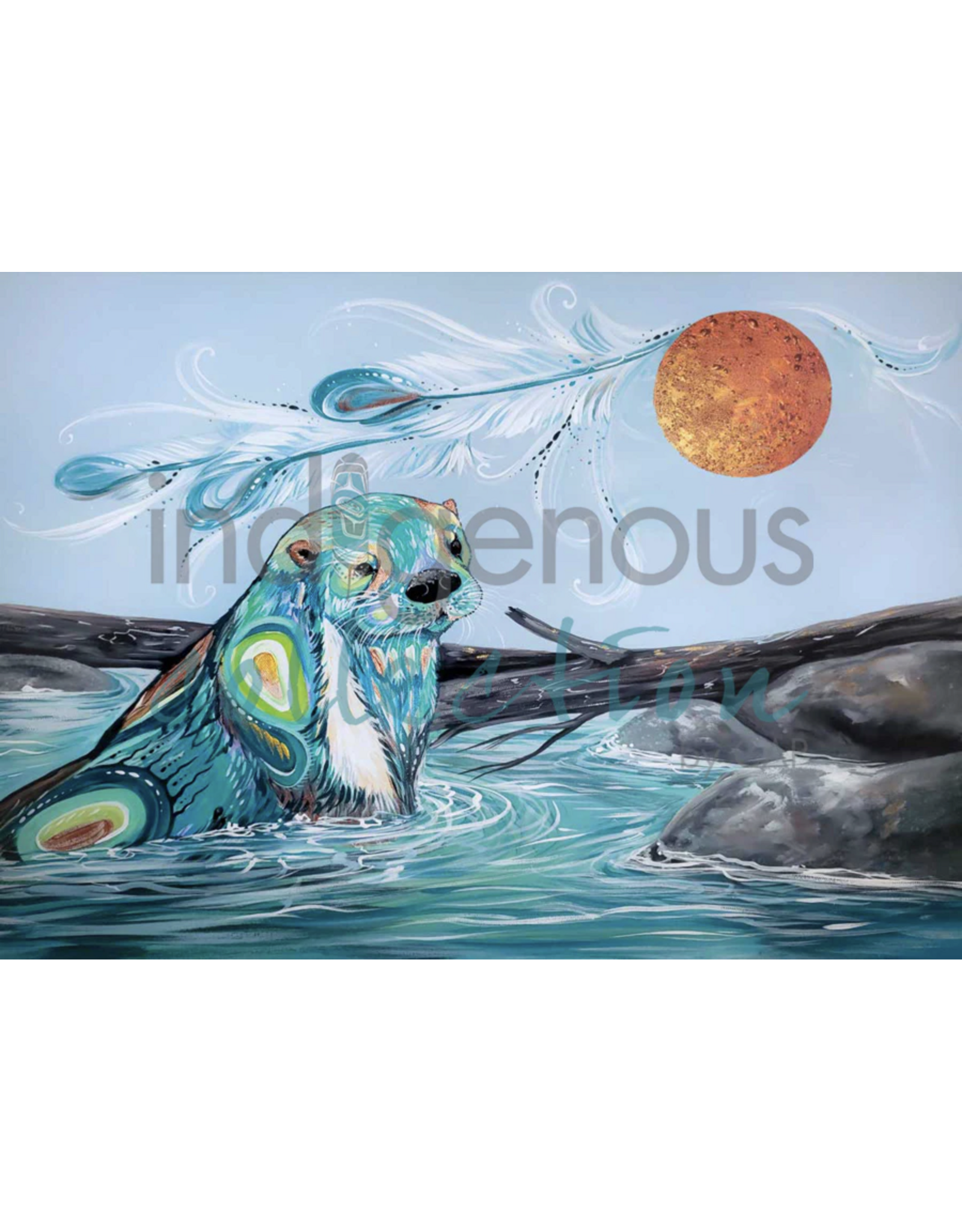 River Otter par Carla Joseph Encadré