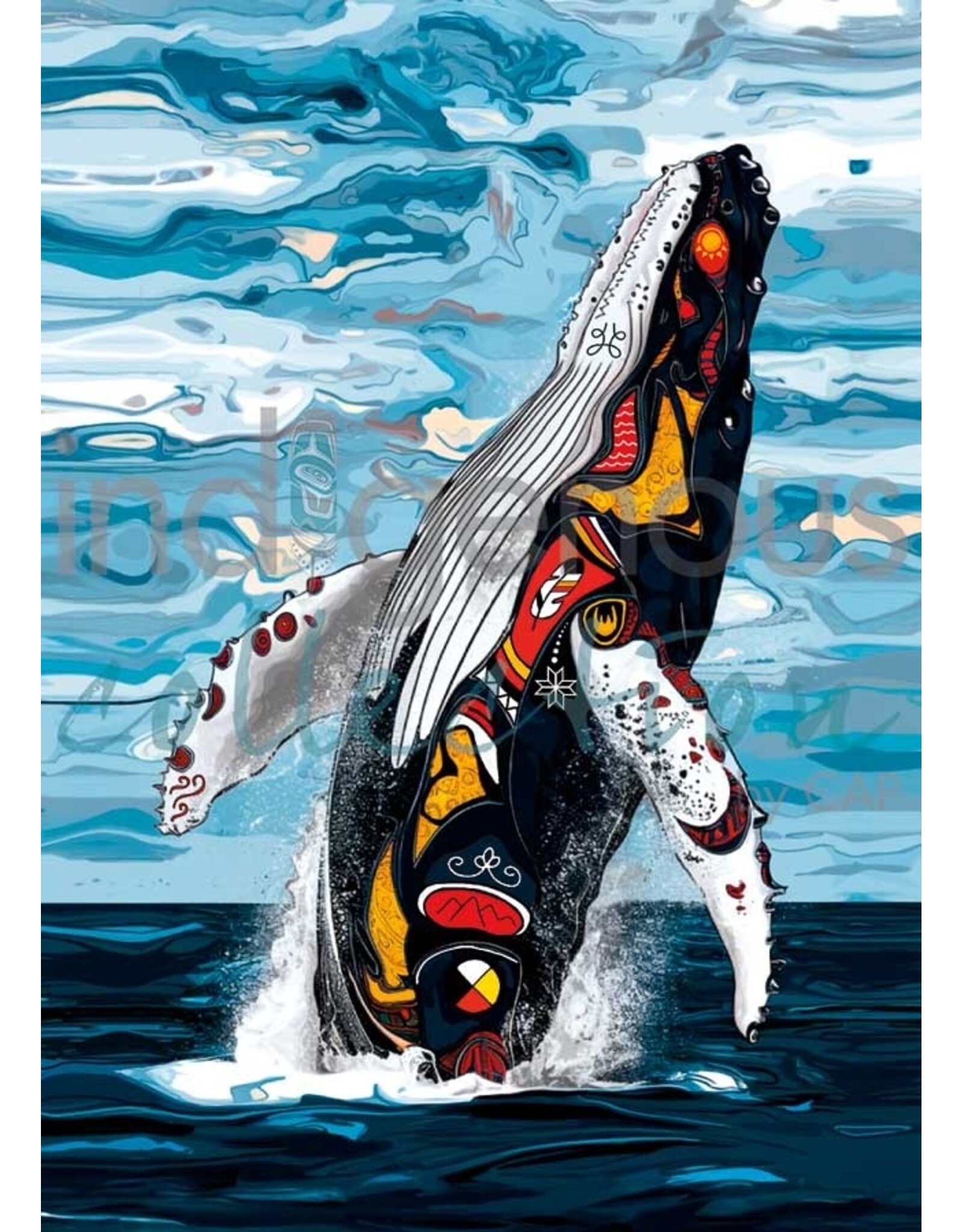 Spirit Whale par Stephanie White Encadré