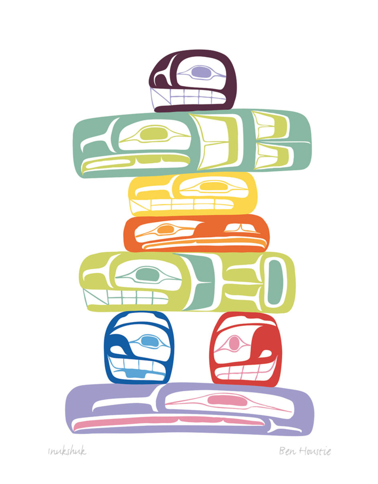 Inukshuk par Ben Houstie  Encadrée