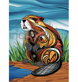 Spirit Beaver by Stephanie White Framed