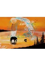 Mother Bear II by Karen Erickson Matted