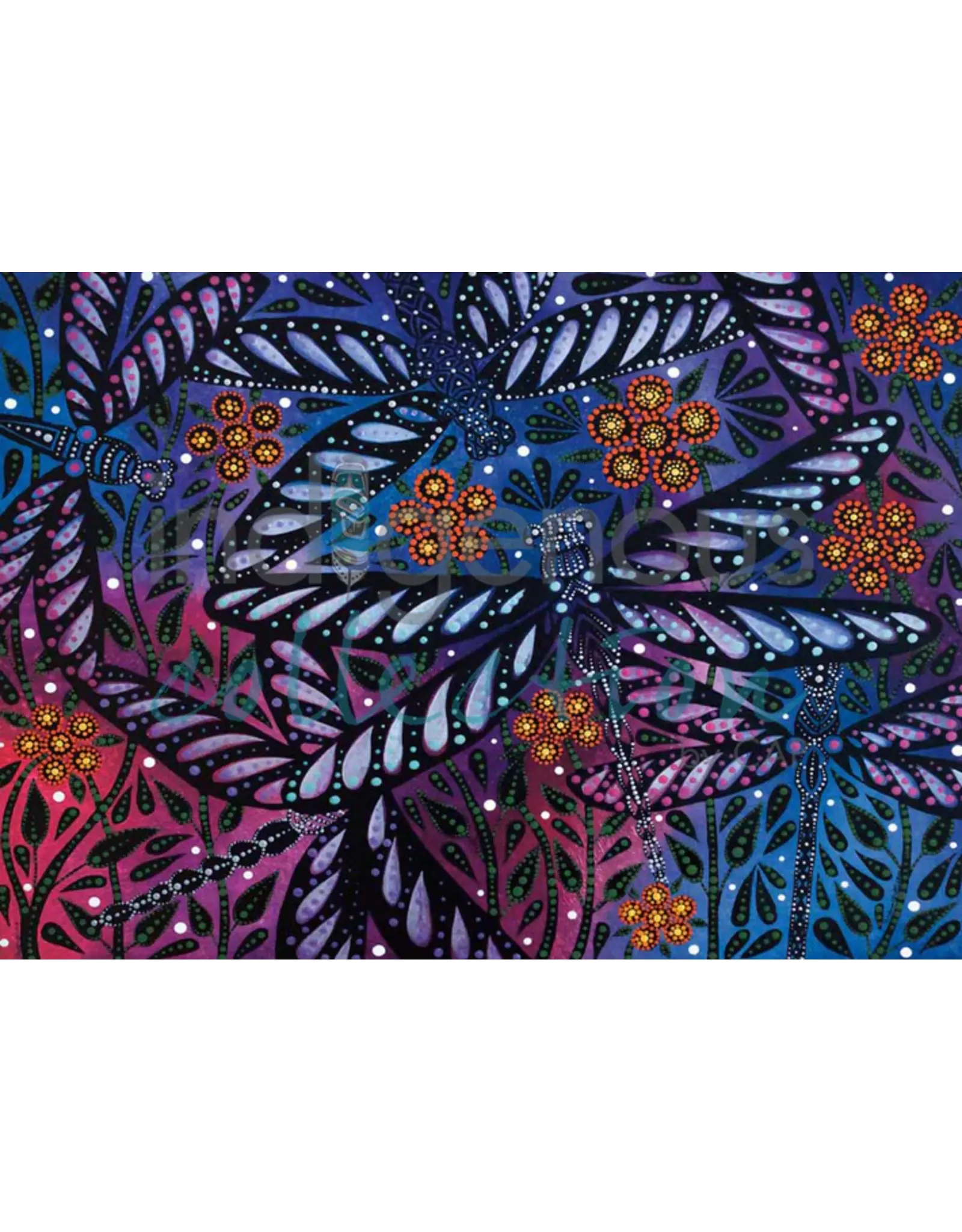 Dragonflies by Betty Albert Matted