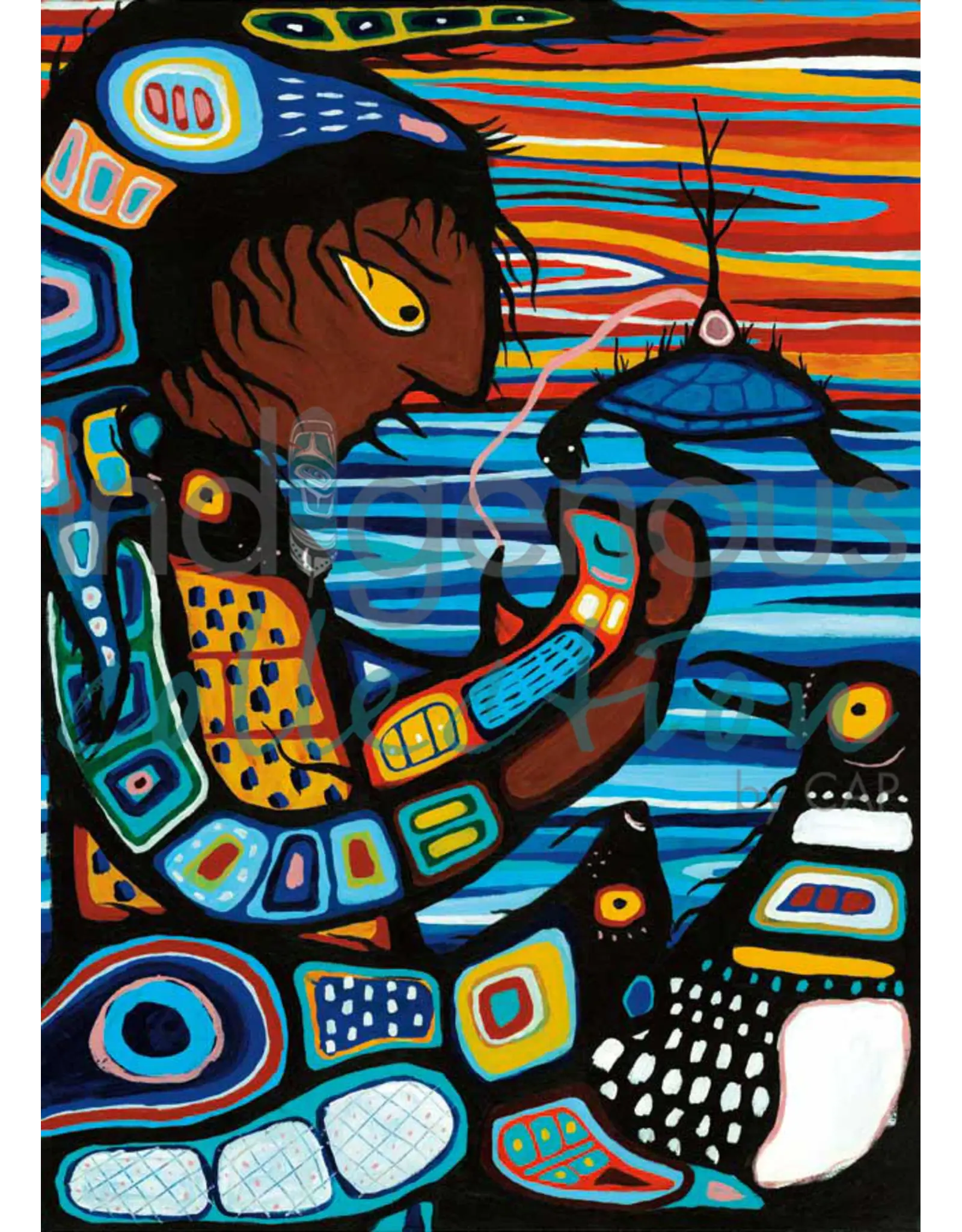 Waynaboozhoo and the Great Flood par Joshua Paris Steckley Passe-Partout