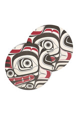 Ceramic Coaster (set of 2) - Matriarch Bear by Morgan Asoyuf (CCO14)