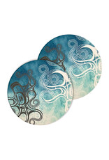 Ceramic Coaster (set of 2) - Octopus by Ernest Swanson (CCO19)