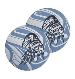 Ceramic Coaster (set of 2) - Raven Moon by Allan Weir