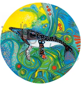 Whale of a Day by Alan Syliboy Matted