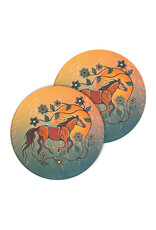 Ceramic Coaster (set of 2) - Horse by Storm Angeconeb (CCO26)