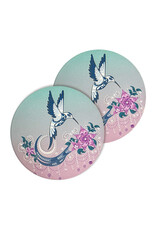 Ceramic Coaster (set of 2) - Hummingbird by Deanna Samuel (CCO34)