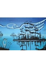 Eagle & Blue Heron par William Monague Passe-Partout