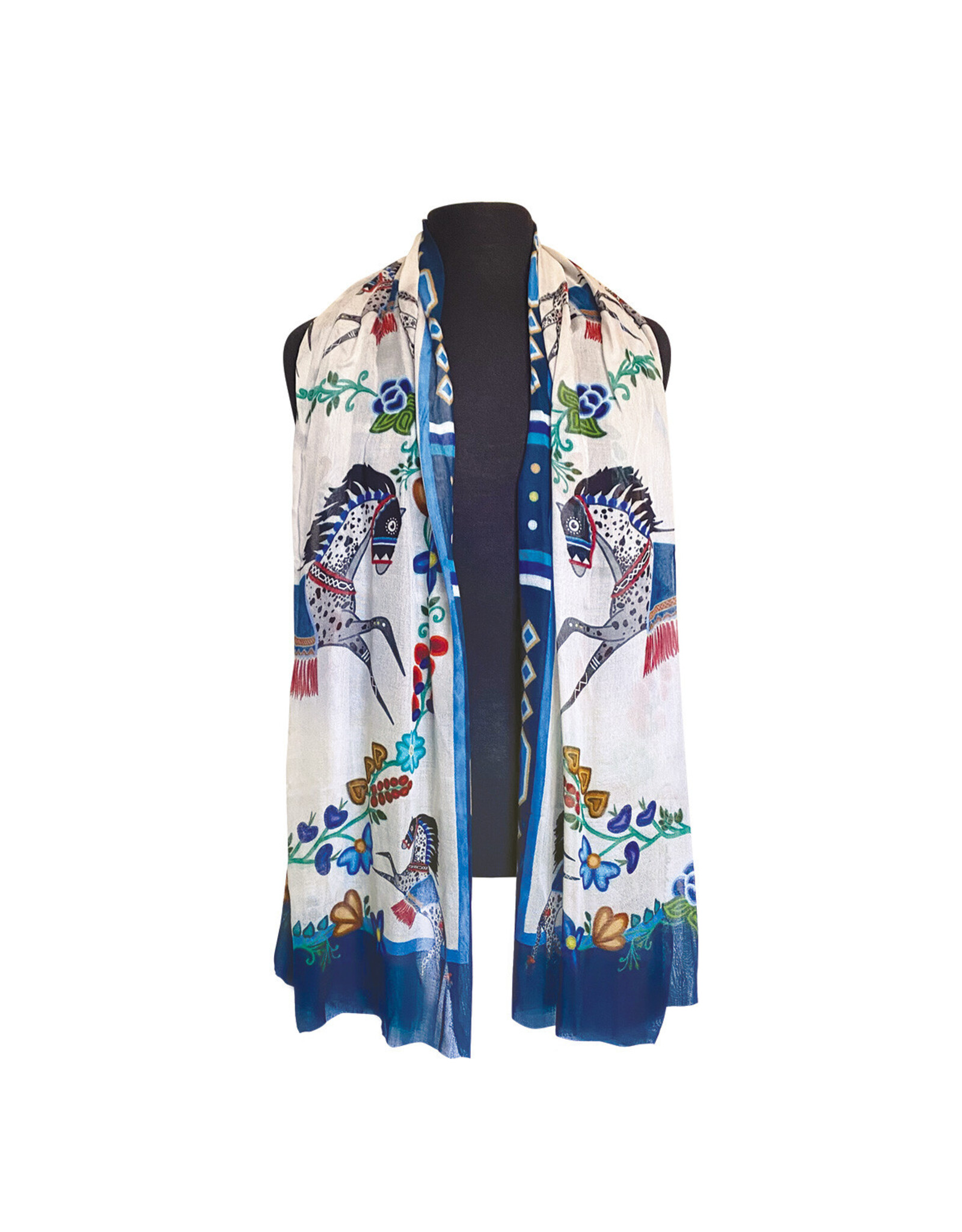 Foulard Signature - "Horse" par Emilie Mckinney (SIGSCARF19)