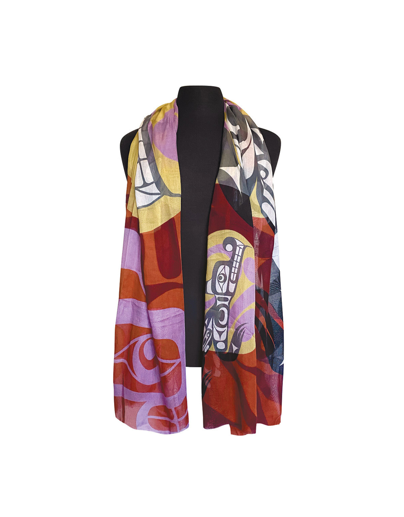 Foulard Signature - "Wolf Moon" par Francis Dick (SIGSCARF14)