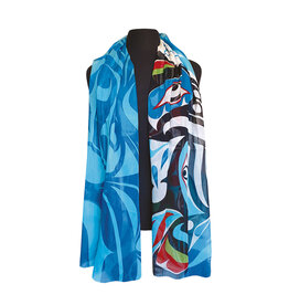 Foulard Signature - "Raven & Killer Whale"  par Trevor Hunt