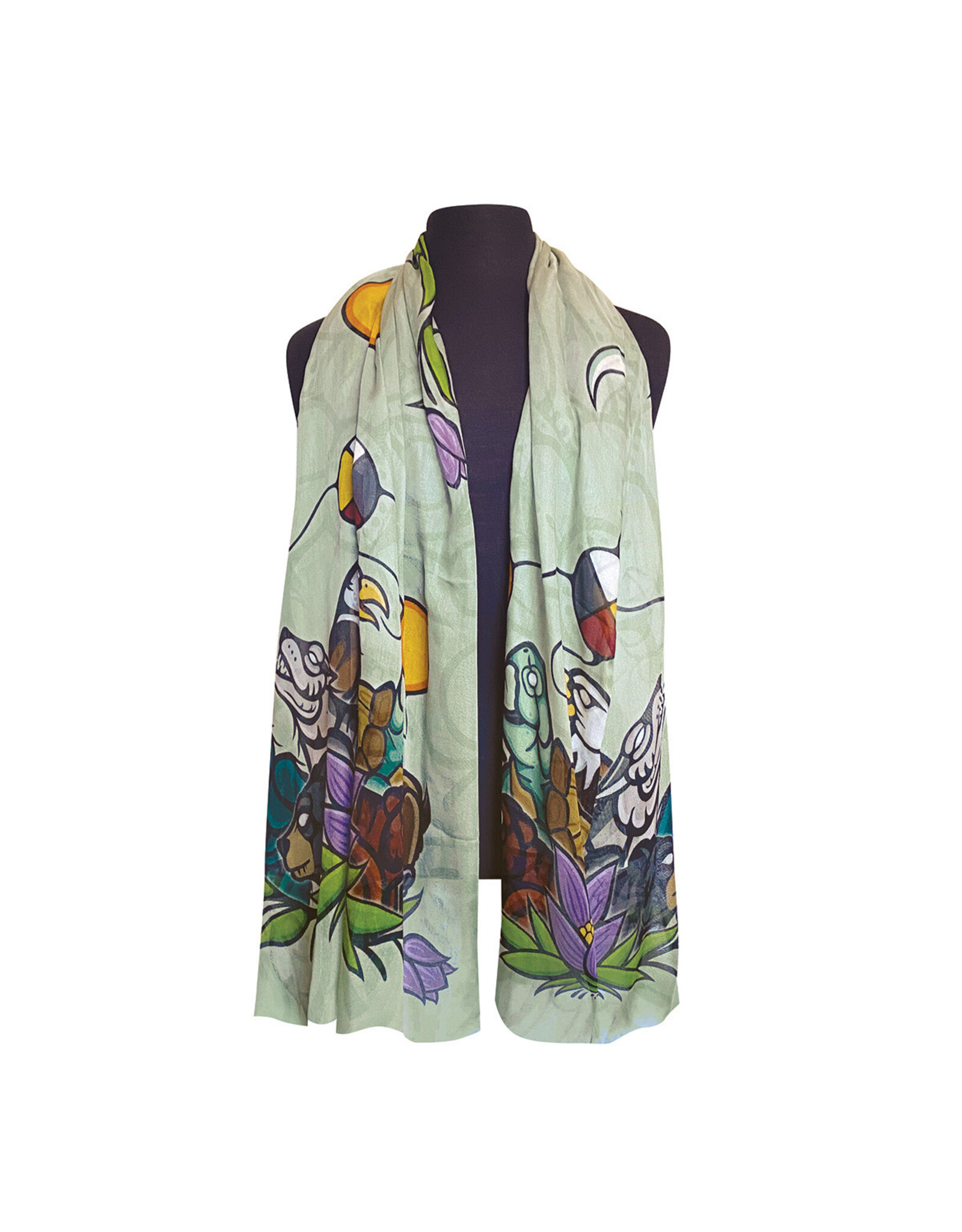 Foulard Signature - "The Seven Teachings" par Justine Proulx (SIGSCARF16)