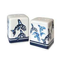 Salière+Poivrière Orca Family par Paul Windsor