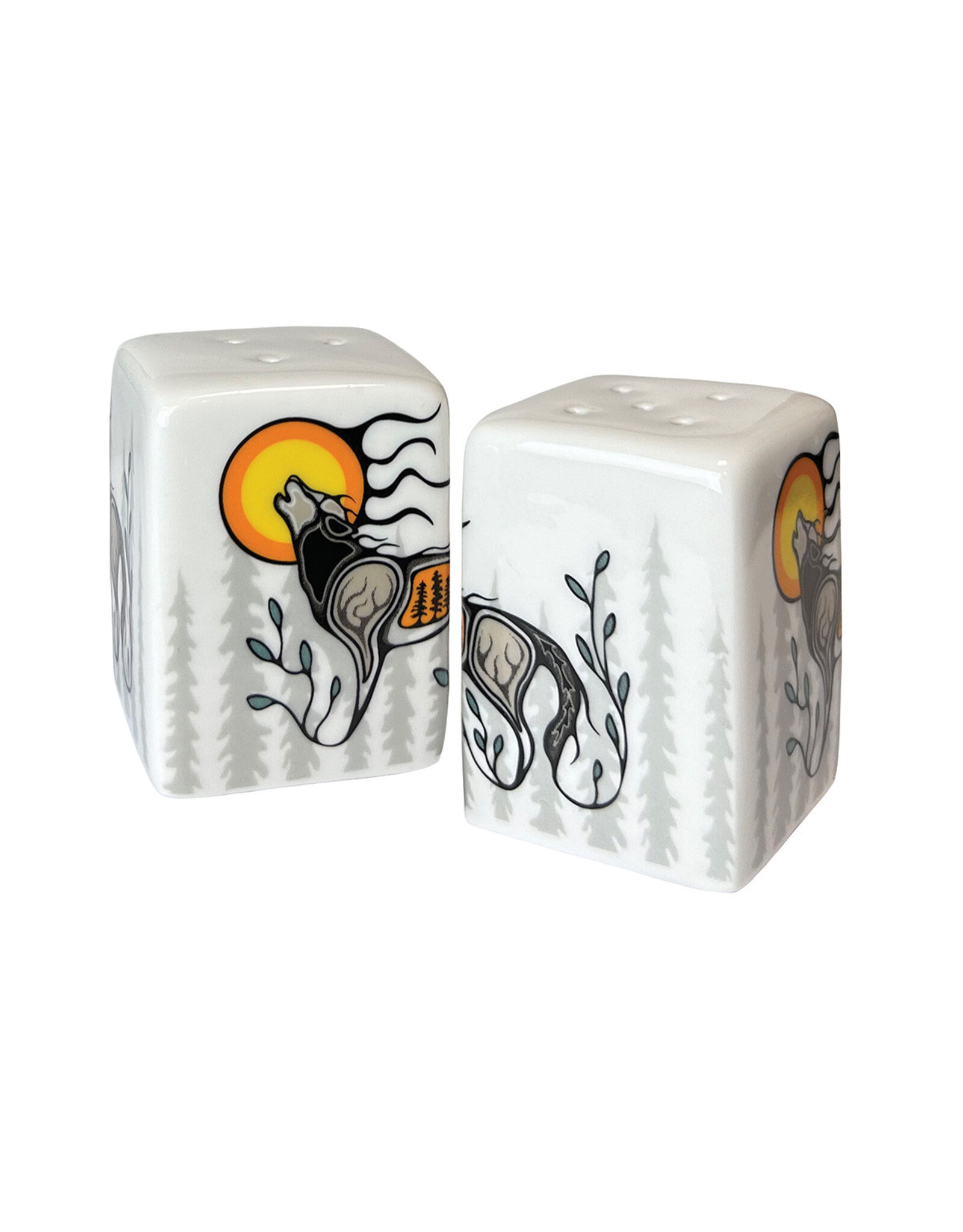 Salt+Pepper Shakers - Wolf by Storm Angeconeb (SP25)