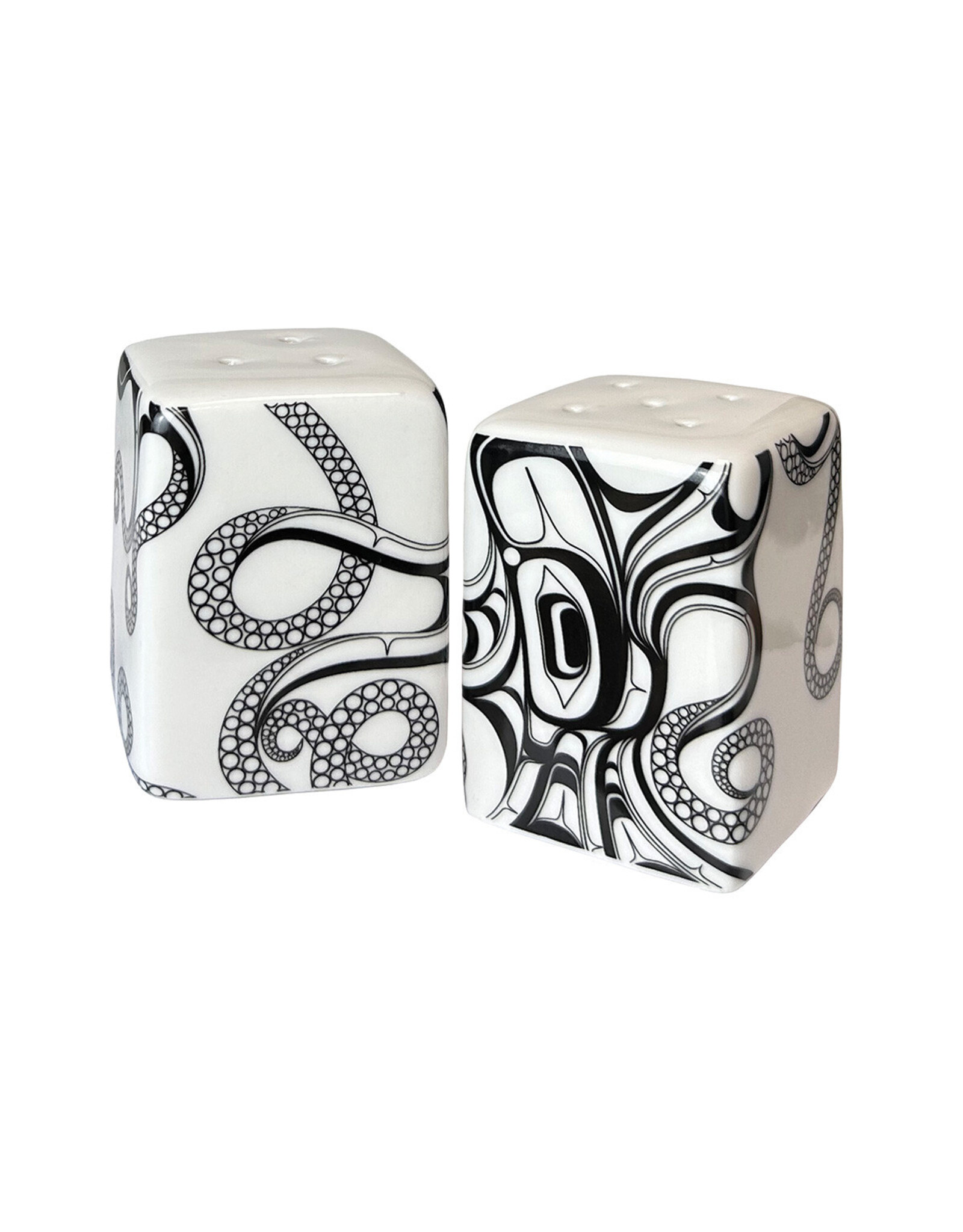 Salière+Poivrière Octopus par Ernest Swanson (SP20)