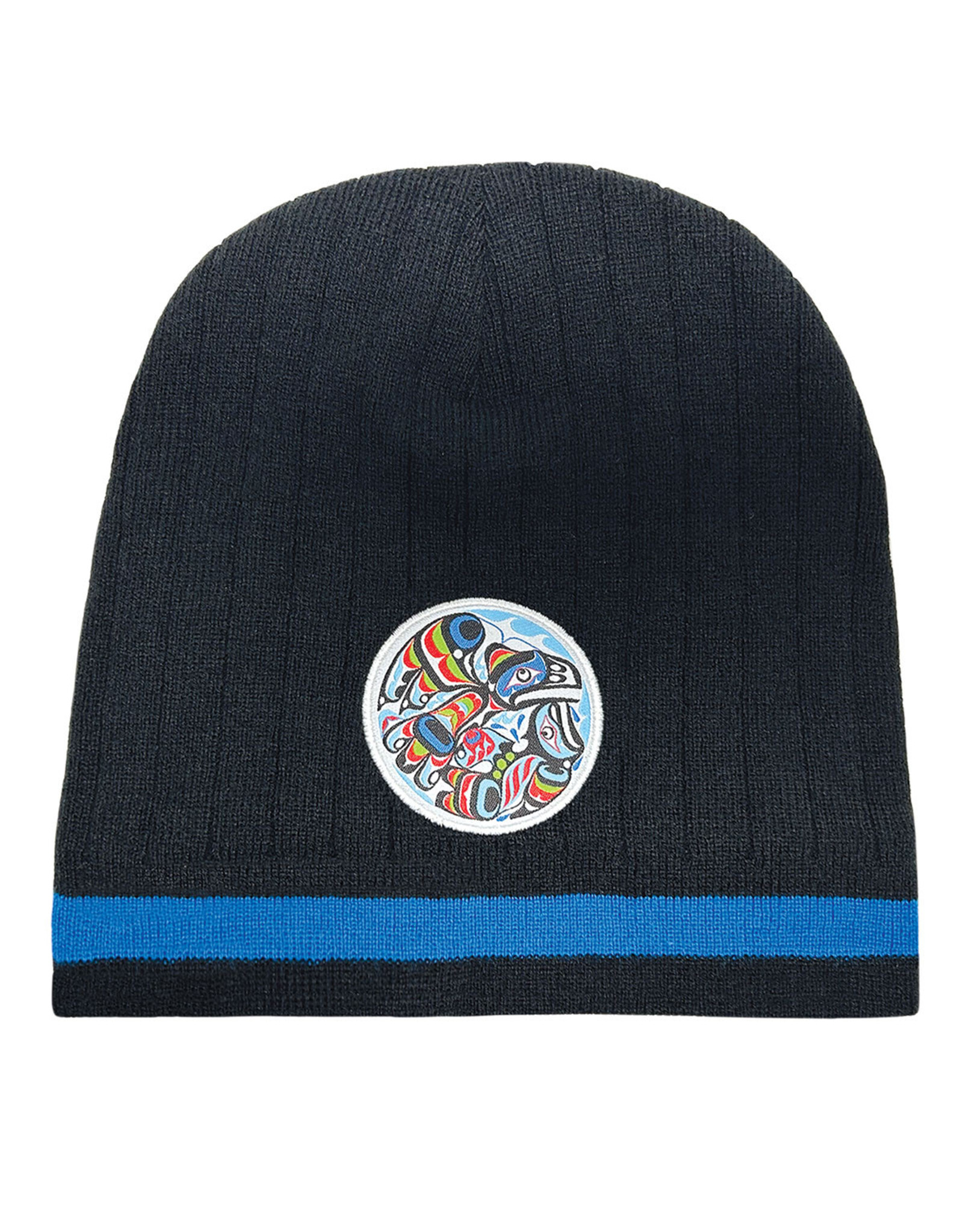 Tuque Tricoté - Raven & Killer Whale par Trevor Hunt ( TQHR)