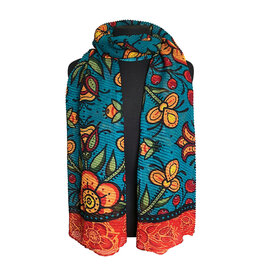 Eco Scarf - Prairie Beadwork by Justine Proulx