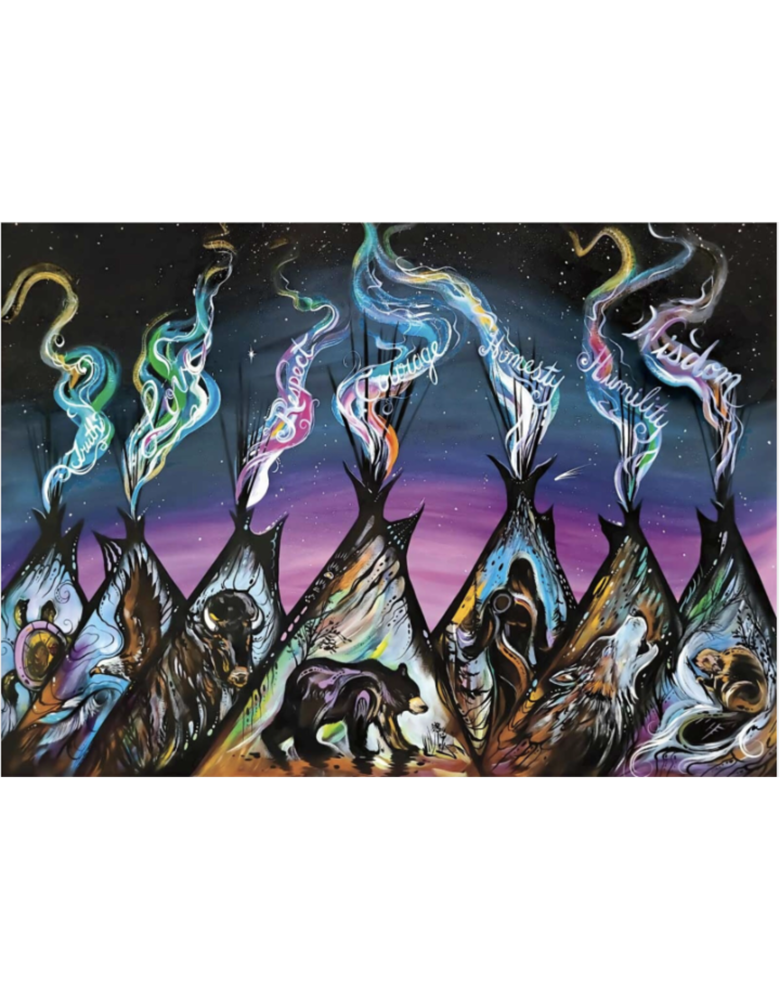 Seven Sacred Tipis by Carla Joseph Card