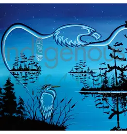 Eagle & Blue Heron by William Monague Card