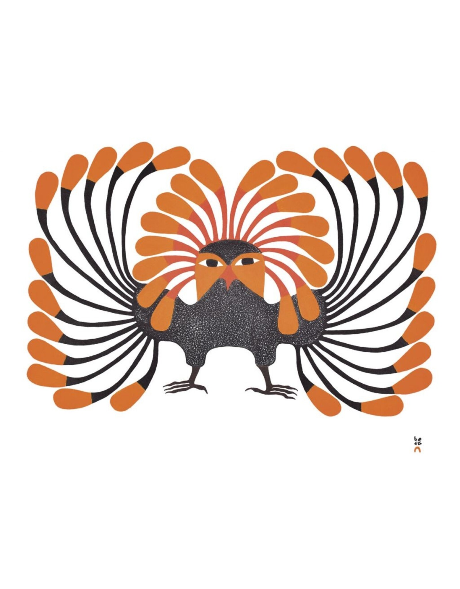 Autumnal owl par Kenojuak Ashevak Carte