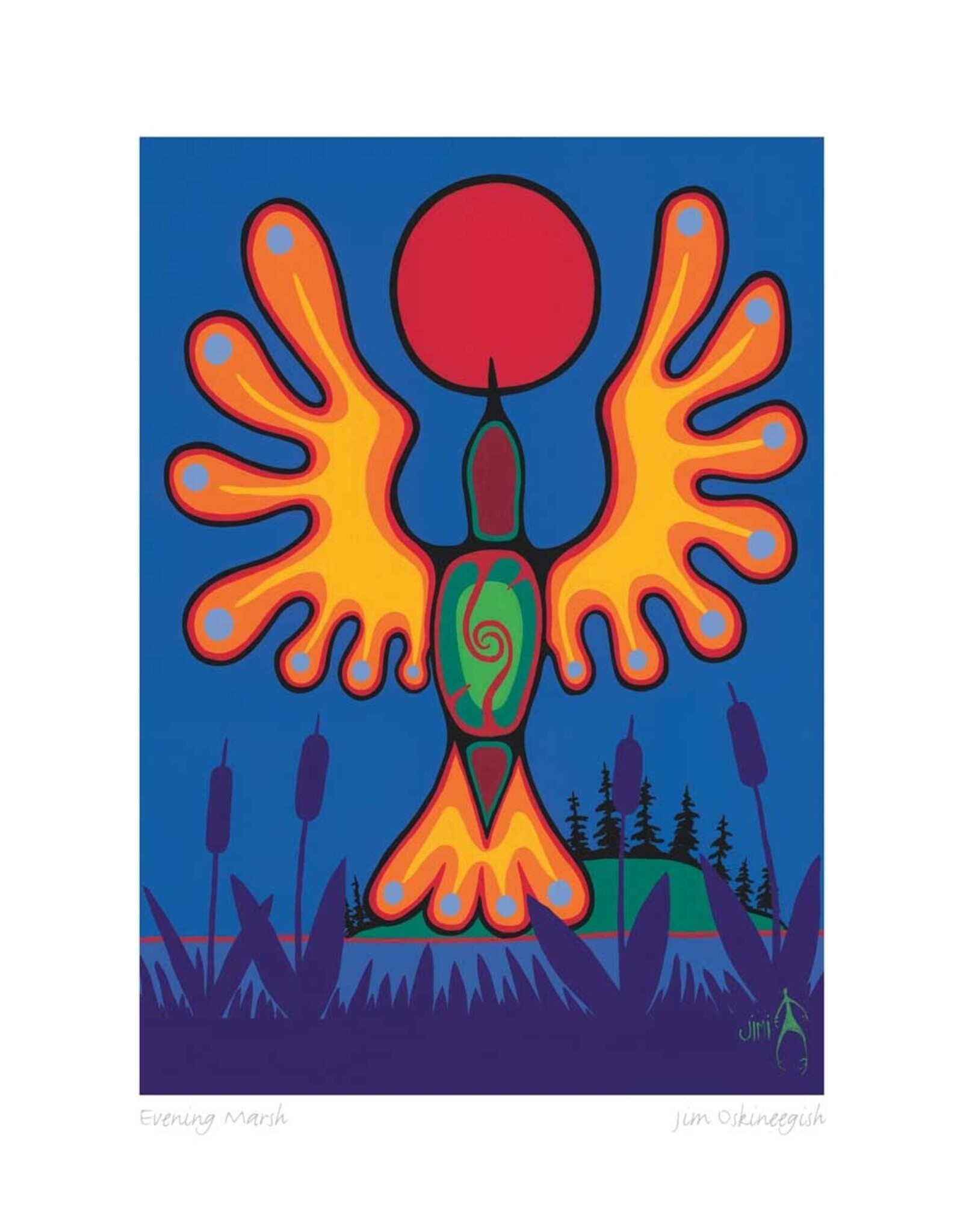 Evening March by Jim Oskineegish Card