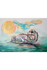 Otter Family par Carla Joseph Encadré