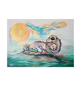 Otter Family by Carla Joseph Framed