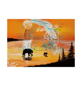 Mother Bear II par Karen Erickson Encadré