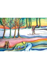 Winter Wolves by Nathalie Coutou Framed