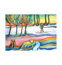 Winter Wolves by Nathalie Coutou Framed