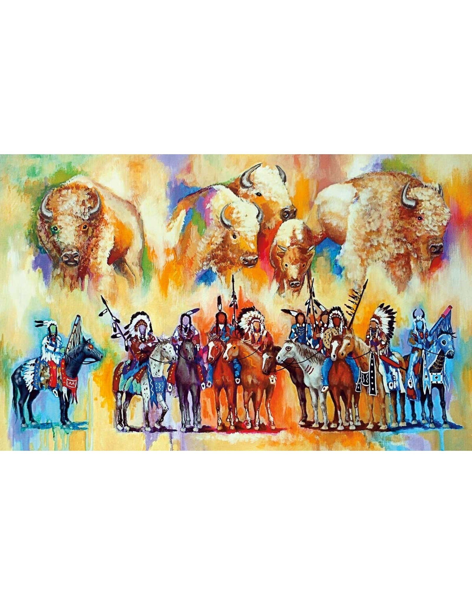 Mystic Warriors by John Balloue Framed