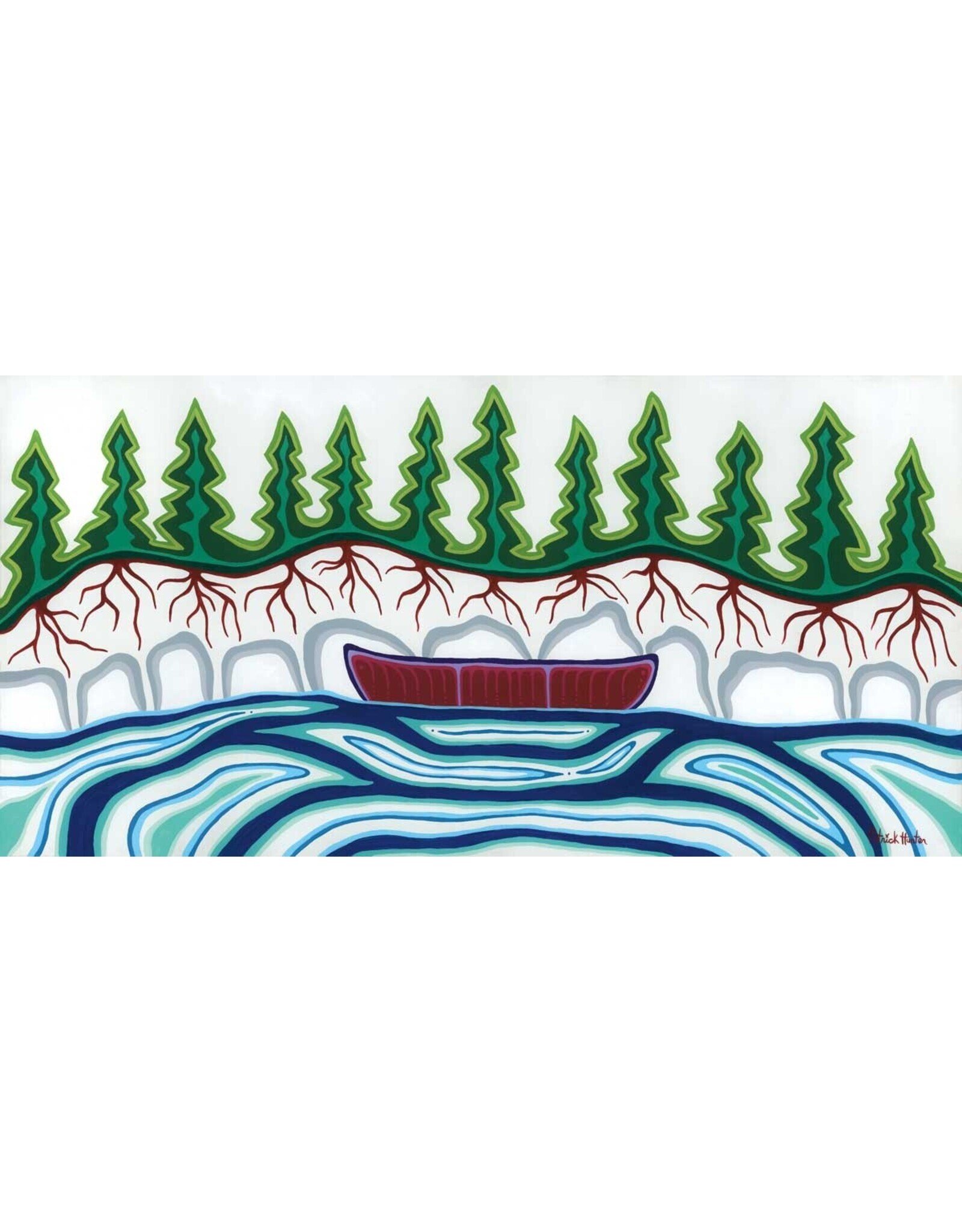 Ode to the Canoe by Patrick Hunter Framed