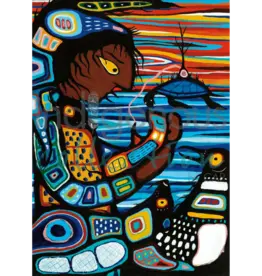 Waynaboozhoo and the Great Flood by Joshua Paris Steckley Framed