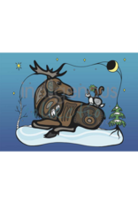 Winter Gathering by Adrienne Assinewai Framed