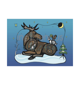 Winter Gathering by Adrienne Assinewai Framed