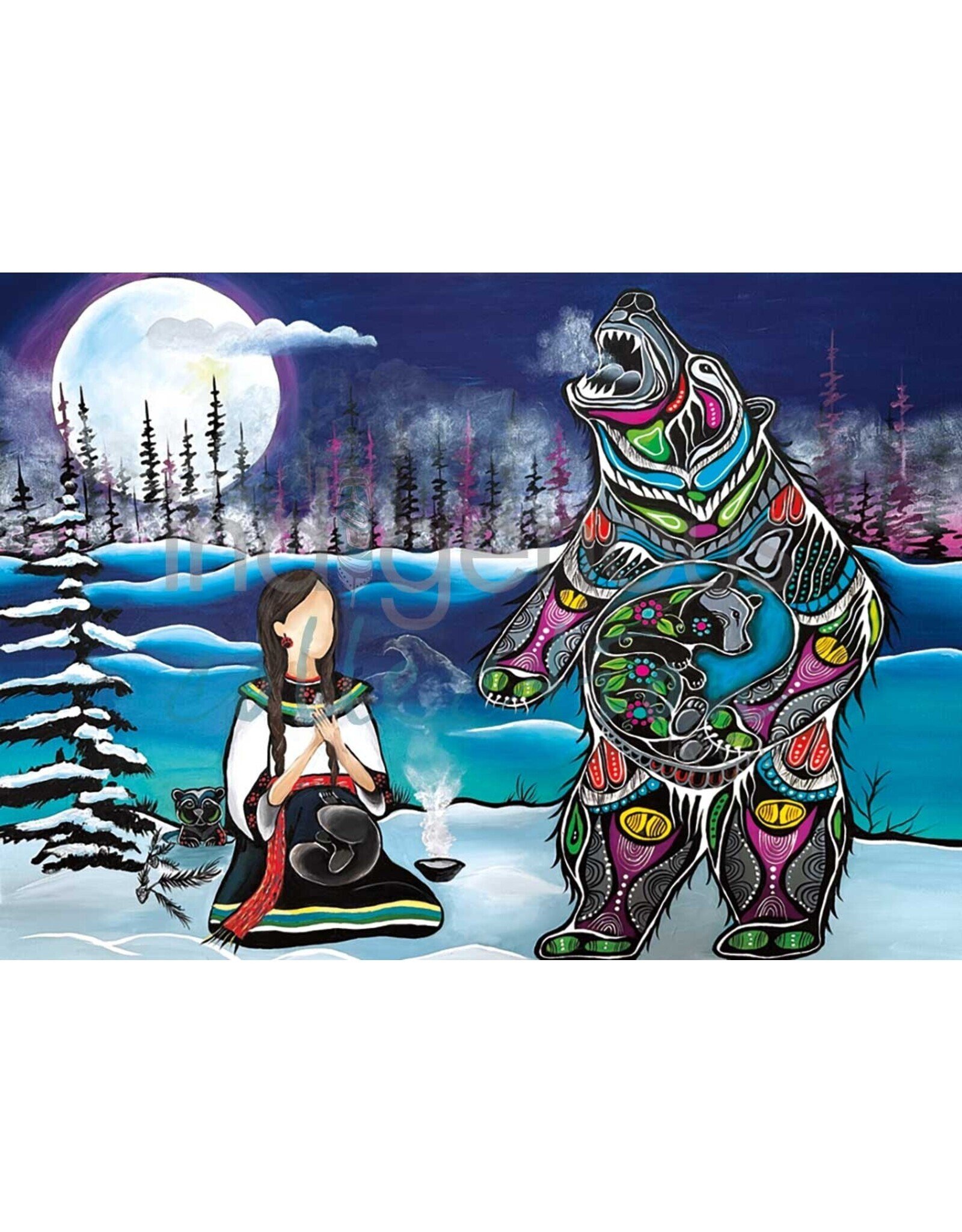 February Moon by Jessica Somers Framed