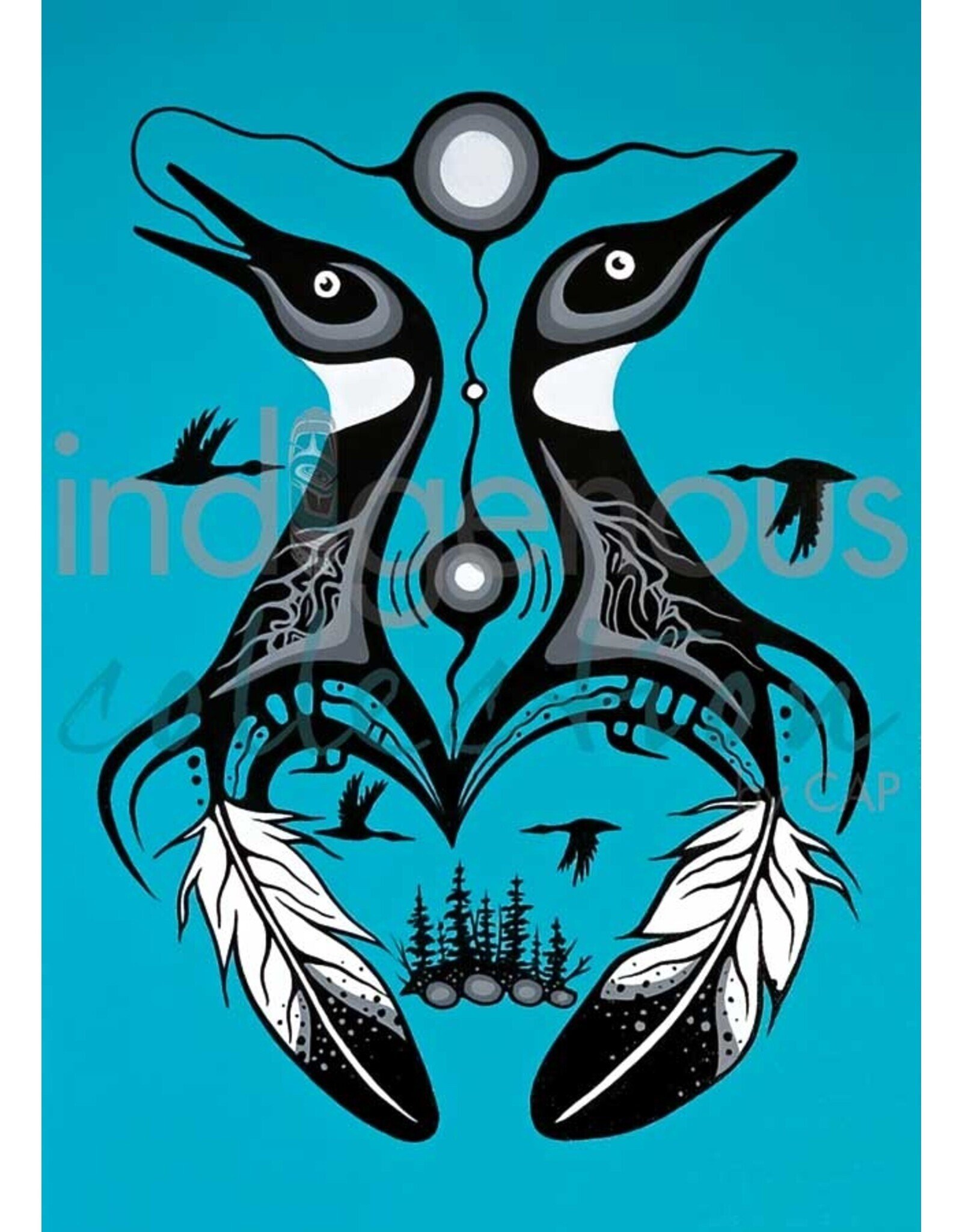 Soulmates (20722) by Jeffrey Red George Framed