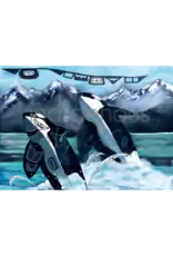 Orca Sisters par Shirley Babcock Encadré