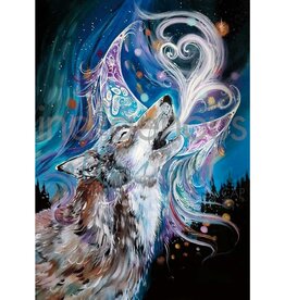 Wolf Moon by Carla Joseph Framed