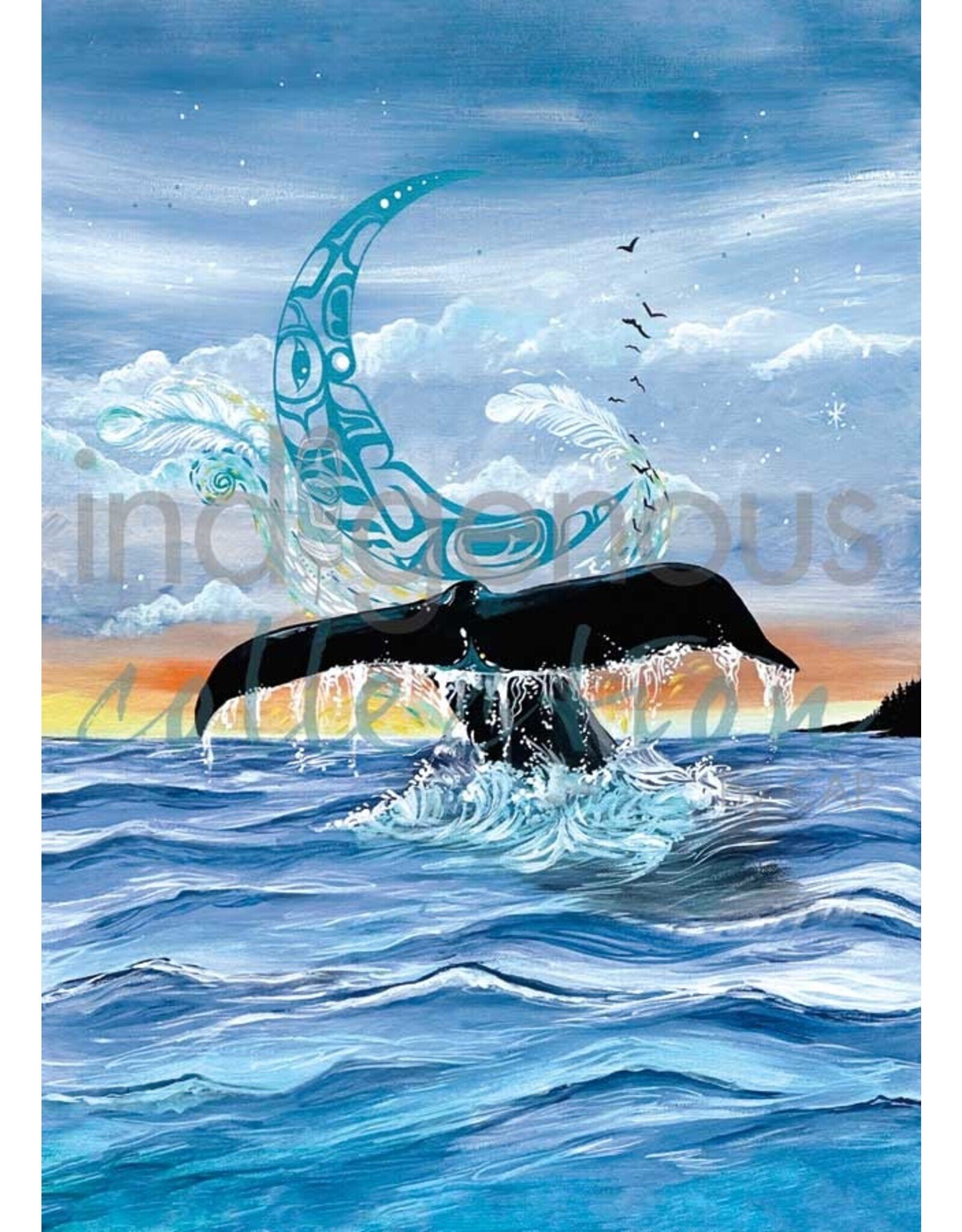 Whale Song par Karen Erickson Encadré