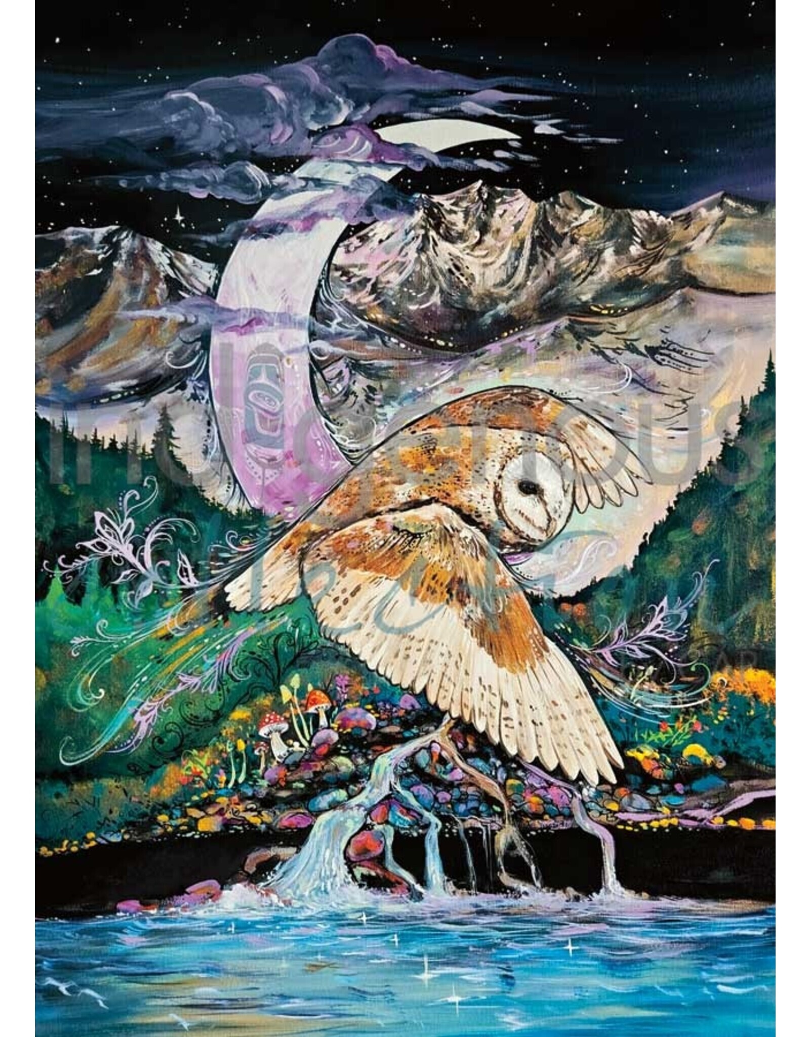 Owl Mountain by Carla Joseph Framed
