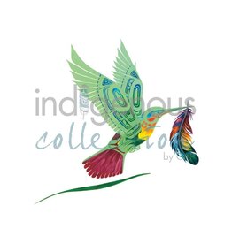 Green Hummingbird by Richard Shorty Framed