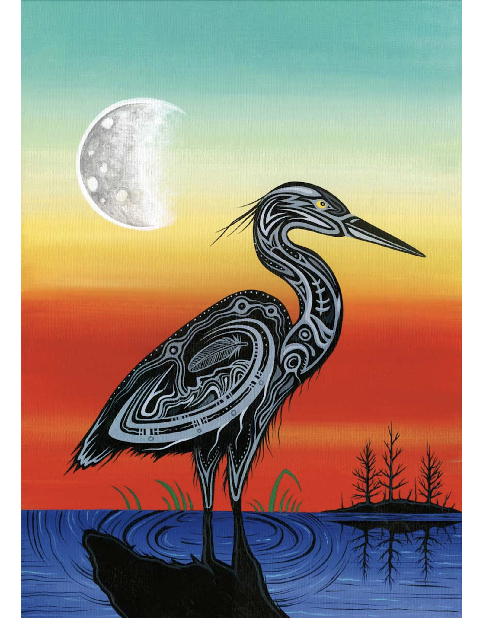 Crane Clan by Jeffrey Red George Framed