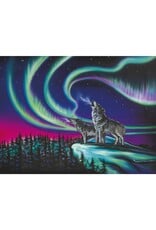 Sky Dance Wolf Song par Amy Keller-Rempp Encadré