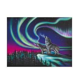 Sky Dance Wolf Song par Amy Keller-Rempp Encadré