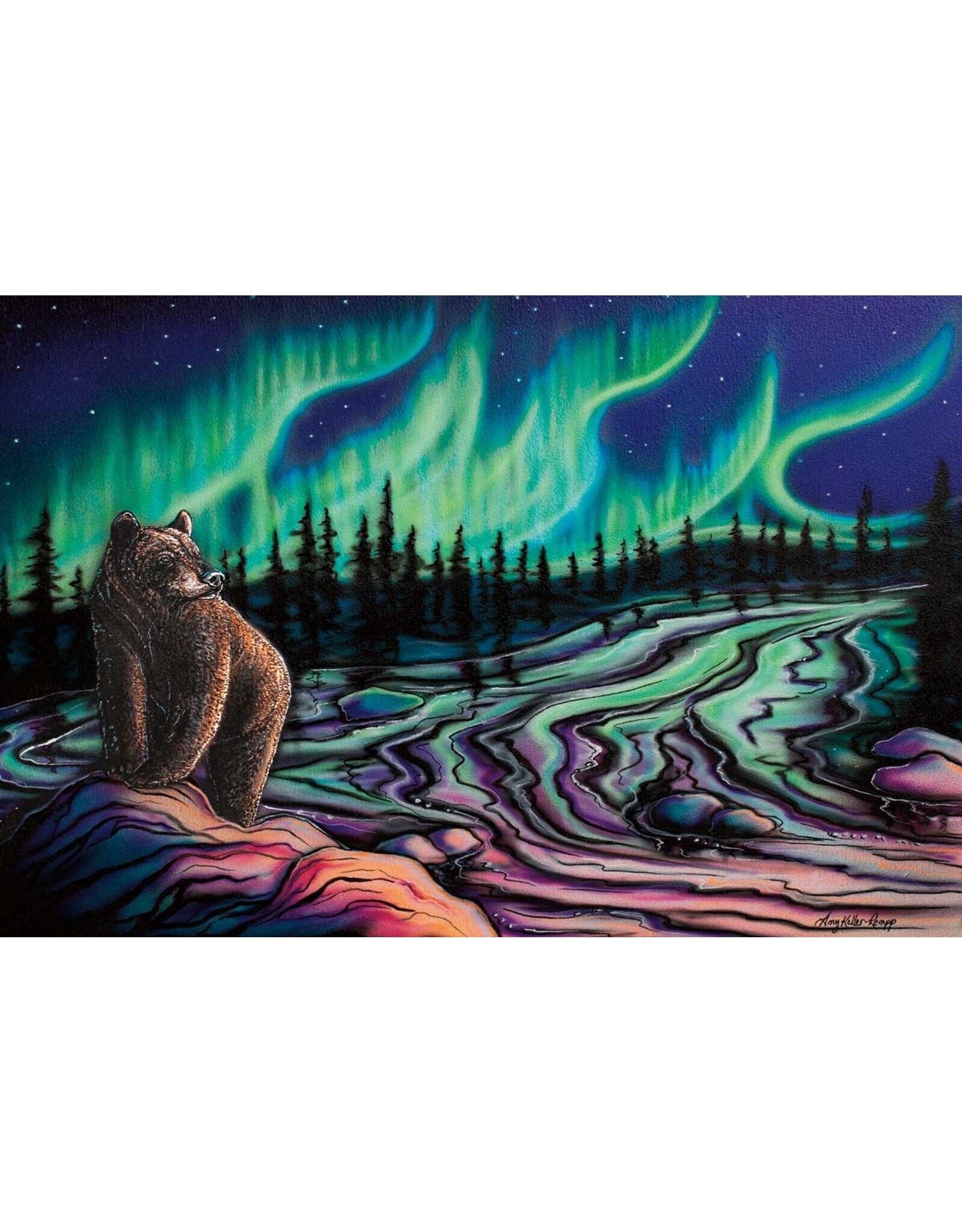 Sky Dance Northern Light par Amy Keller-Rempp Encadré