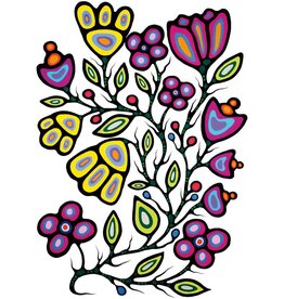 Ojibway Floral V par Jackie Traverse Encadré