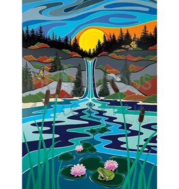 Hilltop Paradise par Shelley Davies Encadré